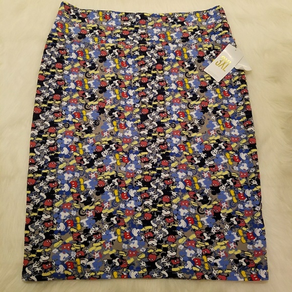 LuLaRoe Dresses & Skirts - LuLaRoe Disney Mickey Mouse Navy Cassie Skirt